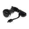 Insmat Dual USB-autolaturi ja Micro-USB-kaapeli
